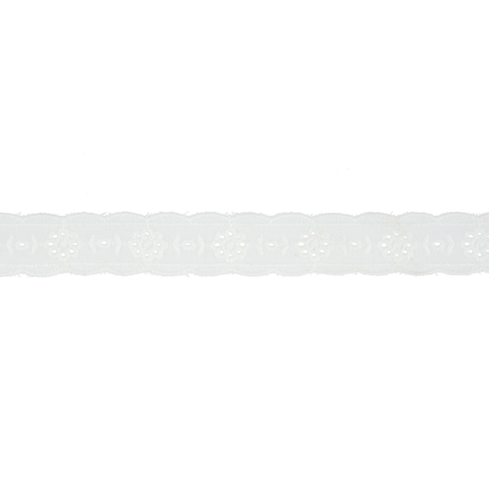 0.75" White Eyelet Lace Trim by Celebrate It®